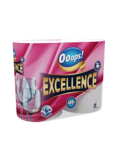   OOOPS Háztartási papírtörlő, 3 rétegű, 2 tekercses, OOOPS "Excellence"