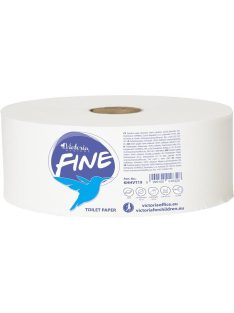   VICTORIA HYGIENE Toalettpapír, 2 rétegű, 19 cm átmérő, VICTORIA HYGIENE, "Fine Mini Jumbo", fehér