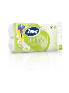   ZEWA Toalettpapír, 3 rétegű, kistekercses, 8 tekercs, ZEWA "Deluxe, kamilla