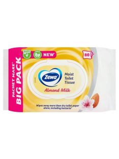 ZEWA Toalettpapír, nedves, 80db, ZEWA, mandulatej