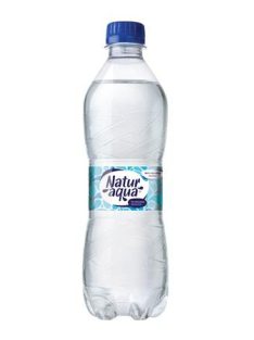 NATUR AQUA Ásványvíz, szénsavas, NATUR AQUA, 0,5 l