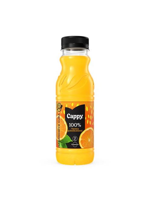 CAPPY Gyümölcslé, 100%, 0,33 l, CAPPY narancs