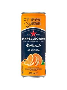   SAN PELLEGRINO Üdítőital, szénsavas, 0,33 l, SAN PELLEGRINO, narancs