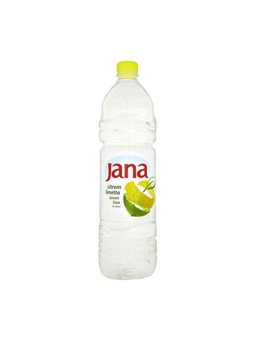 JANA Ásványvíz, ízesített, JANA, 1,5 l, citrom-limetta