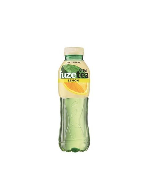 FUZETEA Üdítőital, szénsavmentes, 0,5 l, FUZETEA ZERO, zöld tea citrom