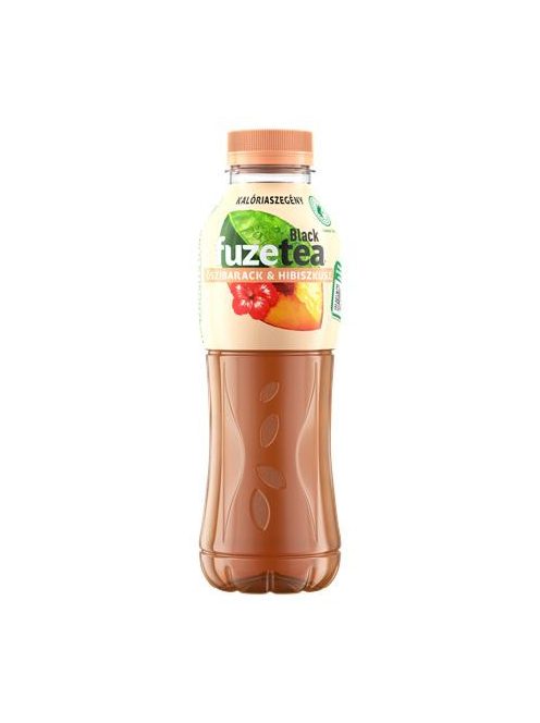 FUZETEA Üdítőital, szénsavmentes, 0,5 l, FUZETEA, barack-hibiszkusz