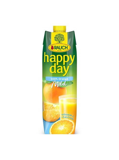RAUCH Gyümölcslé, 100%, 1l, RAUCH "Happy day", narancs mild C vitaminnal