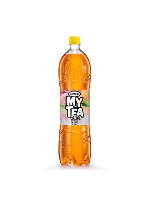 RAUCH Üdítőital, szénsavmentes, cukormentes, 1,5 l, RAUCH "Mytea ZERO", őszibarack