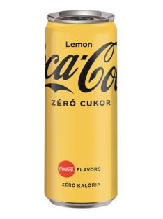   COCA COLA Üdítőital, szénsavas, 0,33 l, dobozos, COCA COLA "Coca Cola Zero Lemon"