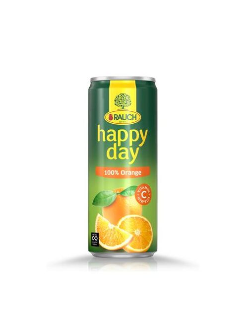 RAUCH Gyümölcslé, 100%, 0,33 l, dobozos, RAUCH "Happy day", Orange