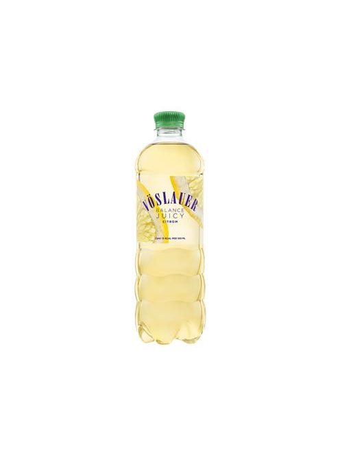 VÖSLAUER Ásványvíz, ízesített, VÖSLAUER "Balance Juicy", 0,75 l, citrom