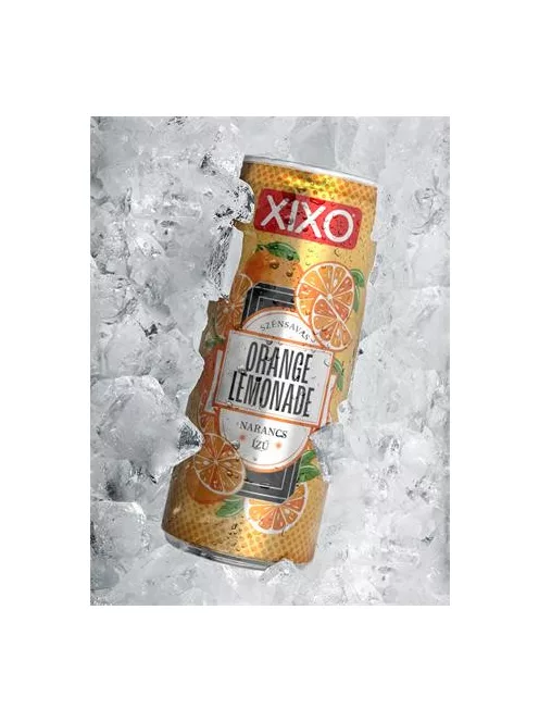 XIXO Üdítőital, szénsavas, 250 ml, XIXO "Orange Lemonade", narancs