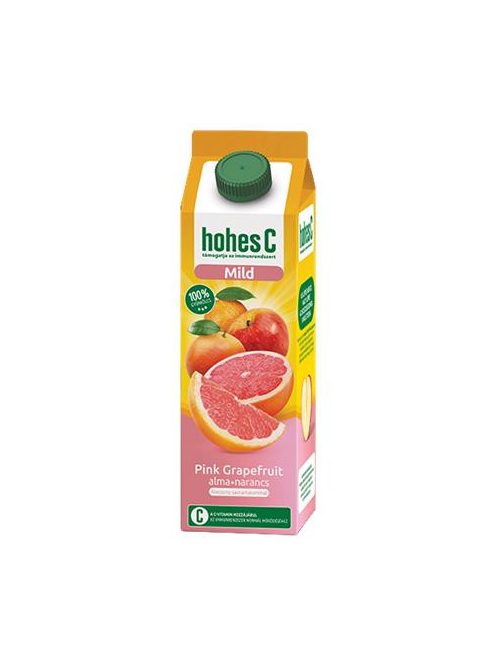 HOHES C Gyümölcslé, 100%, 1 l, HOHES C "Mild Juice", pink grapefruit-alma-narancs