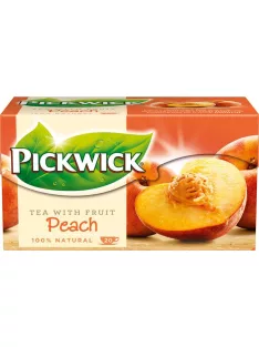 PICKWICK Fekete tea, 20x1,5 g, PICKWICK, őszibarack