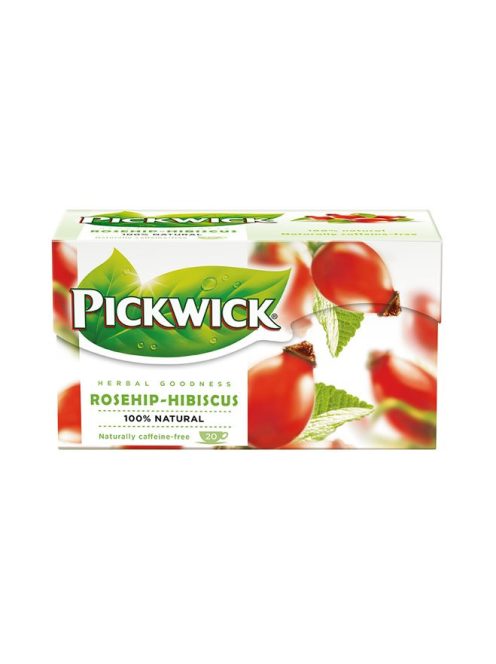 PICKWICK Herba tea, 20x2,5 g, PICKWICK, csipkebogyó hibiszkusszal