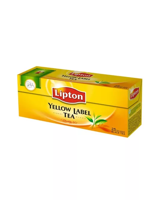 LIPTON Fekete tea, 25x2 g, LIPTON "Yellow label"