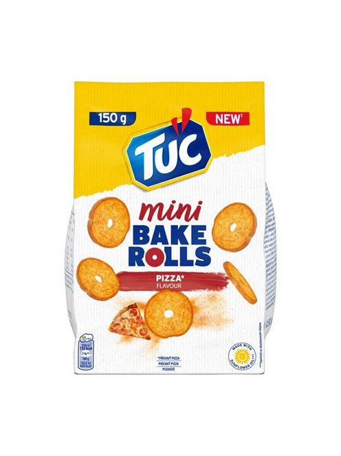 TUC Pirított kenyérkarika, 150 g, TUC "Mini Bake Rolls", pizza