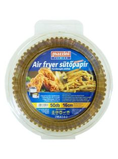   MAZZINI Sütőpapír, szilikonos, Air Fryer készülékhez, kerek, 16 cm, 50 db, MAZZINI "Premium"