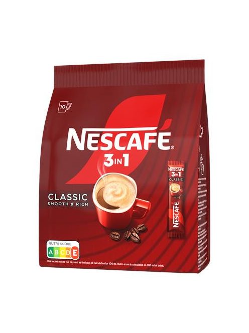 NESCAFE Instant kávé stick, 10x16,5 g, NESCAFÉ, 3in1 "Classic"