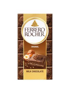   FERRERO ROCHER Tejcsokoládé, 90 g, FERRERO ROCHER "Prémium", mogyorós töltelékkel