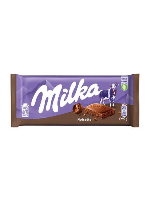 MILKA Táblás csokoládé, 90 g, MILKA "Noisette"