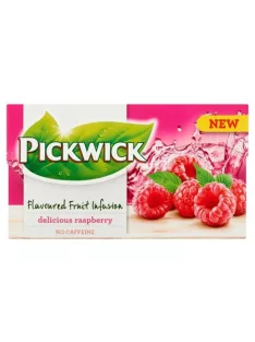   PICKWICK Gyümölcstea, 20x2 g, PICKWICK "Fruit Fusion", málna