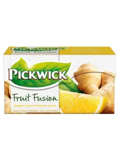   PICKWICK Gyümölcstea, 20x2 g, PICKWICK "Fruit Fusion", gyömbér-citrom