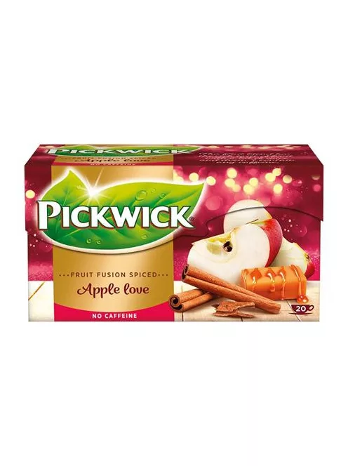 PICKWICK Gyümölcstea, 20x1,75 g, PICKWICK "Fruit Fusion", Apple Love