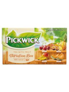   PICKWICK Fekete tea, 20x1,5 g, PICKWICK "Variációk Narancs" meggy, trópusi gyümölcs, mangó, sárgadinnye