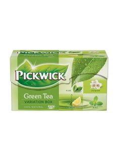   PICKWICK Zöld tea, 20x2 g, PICKWICK "Zöld tea Variációk", citrom, jázmin, earl grey, borsmenta