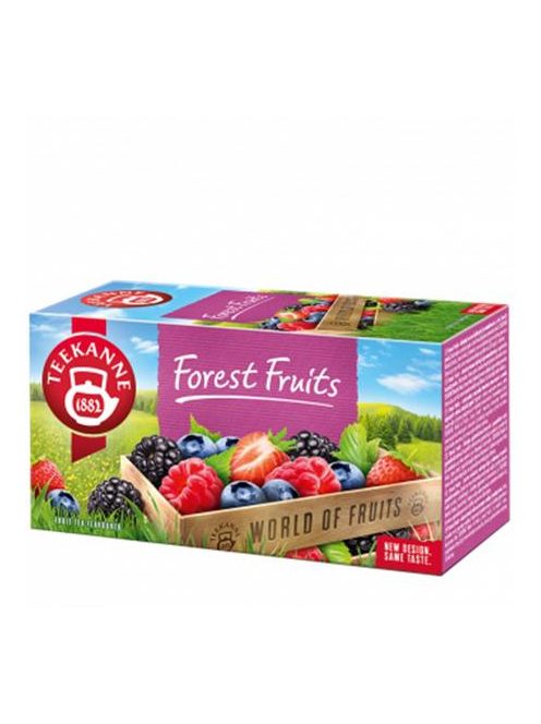 TEEKANNE Gyümölcstea, 20x2,5 g, TEEKANNE "Forest Fruits", erdei gyümölcs