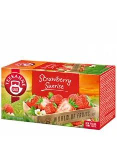   TEEKANNE Gyümölcstea, 20x2,5 g, TEEKANNE "Strawberry Sunrise", eper