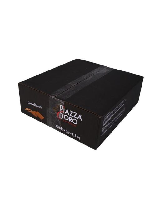 Keksz, dobozos, 200 db, "Piazza d'Oro", karamell