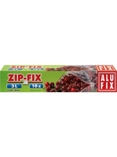 ALUFIX Cipzáras zacskó, 3 l, ALUFIX "Zipp Fix"