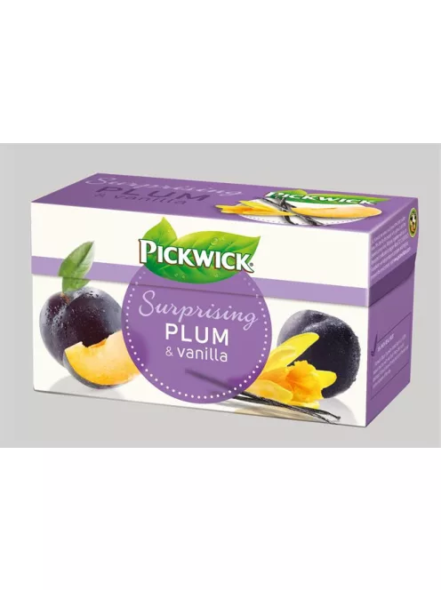PICKWICK Gyümölcstea, 20x2 g, PICKWICK, szilva, vanília, fahéj