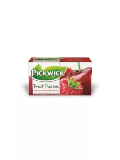   PICKWICK Gyümölcstea, 20x2 g, PICKWICK "Fruit Fusion", meggy-áfonya-málna