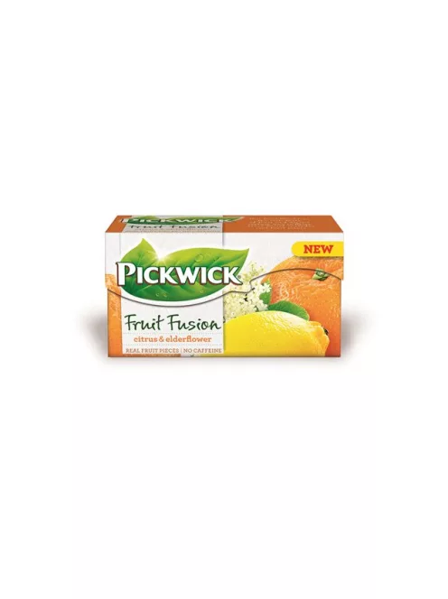 PICKWICK Gyümölcstea, 20x2 g, PICKWICK "Fruit Fusion", citrus-bodza