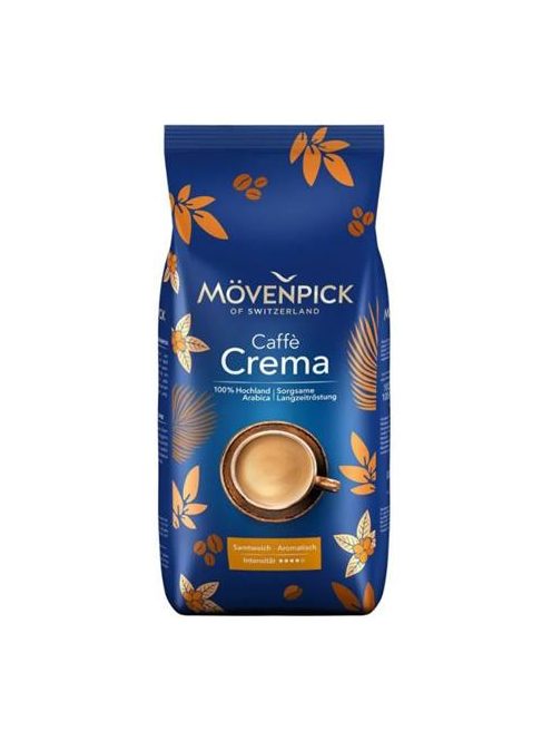 MÖVENPICK Kávé, pörkölt, szemes, 1000 g, MÖVENPICK "Caffé Crema"