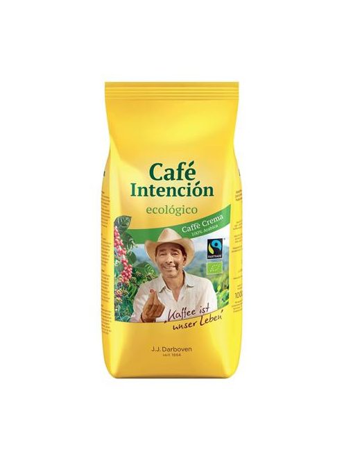 CAFÉ INTENCIÓN Kávé, pörkölt, BIO szemes, 1000 g, CAFÉ INTENCIÓN "Crema Aromatico"