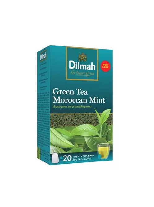 DILMAH Zöld tea, 20x1,5g, DILMAH "Marokkói menta"