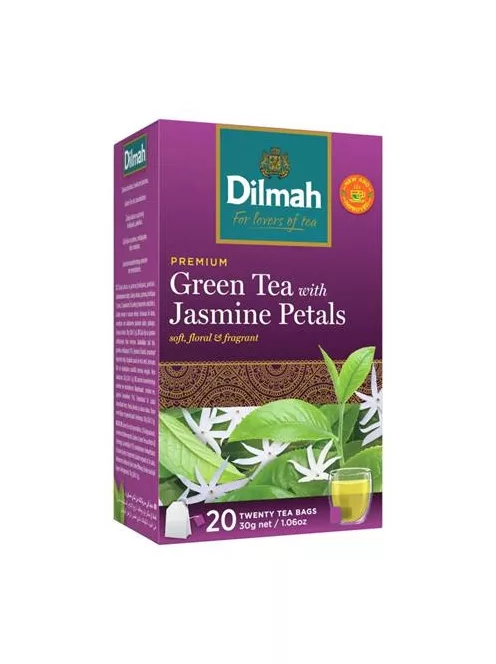 DILMAH Zöld tea, 20x1,5g, DILMAH, jázmin