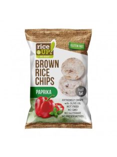 RICE UP Barnarizs chips, 60 g, RICE UP, paprikás