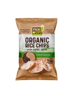   RICE UP Barnarizs chips, 25 g, RICE UP "Bio", chia maggal és quinoával