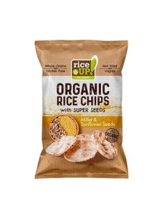   RICE UP Barnarizs chips, 25 g, RICE UP "Bio", kölessel és napraforgóval