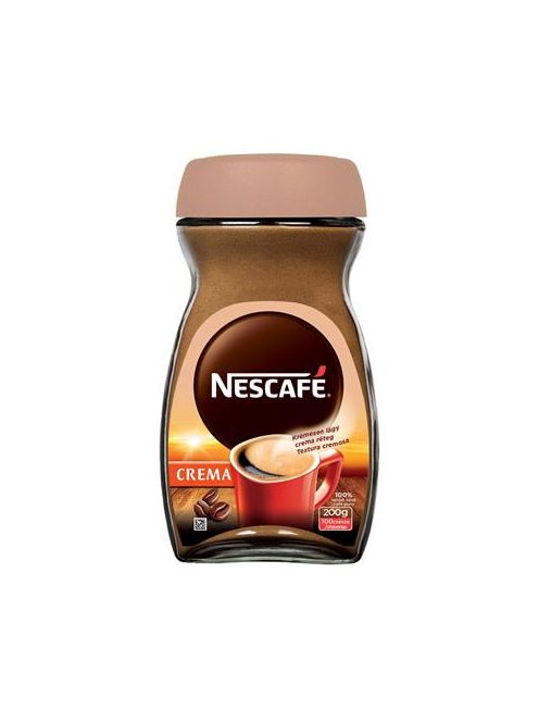 NESCAFE Instant kávé, 200 g, üveges, NESCAFÉ "Classic Crema"