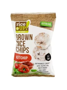RICE UP Barnarizs chips, 60 g, RICE UP, ketchup