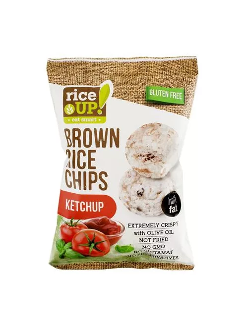 RICE UP Barnarizs chips, 60 g, RICE UP, ketchup