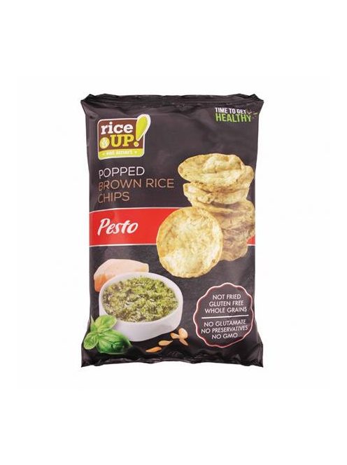 RICE UP Barnarizs chips, 60 g, RICE UP, pesto