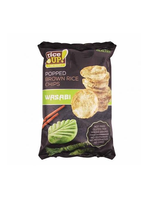 RICE UP Barnarizs chips, 60 g, RICE UP, wasabi