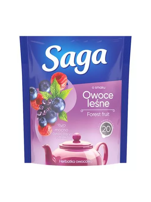 SAGA Gyümölcstea, 20x1,7 g, SAGA, erdei gyümölcs